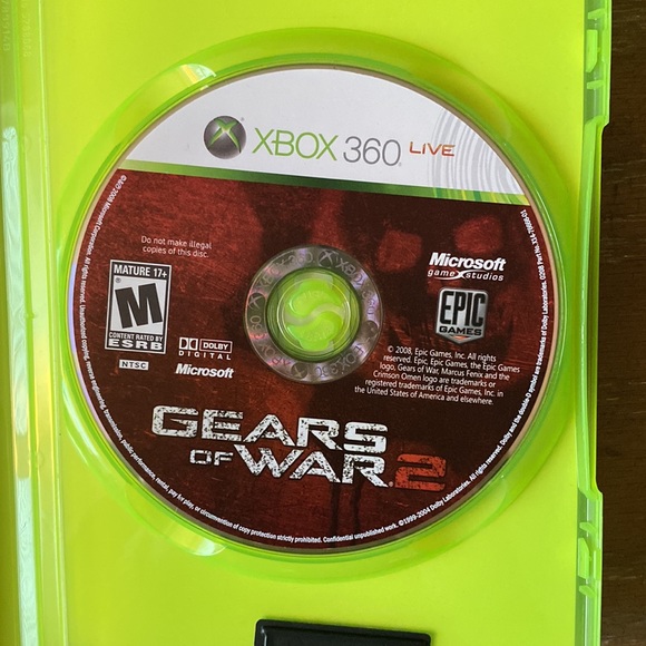 2008 Original "Gears of War 2" XBOX 360 Game - Picture 5 of 6